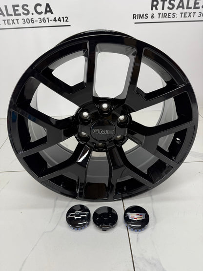 20x9 Replica R162 Gloss Black Rims 6x139.7
