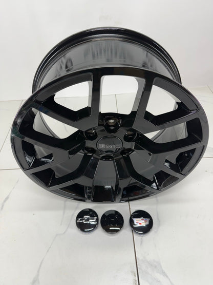 20x9 Replica R162 Gloss Black Rims 6x139.7