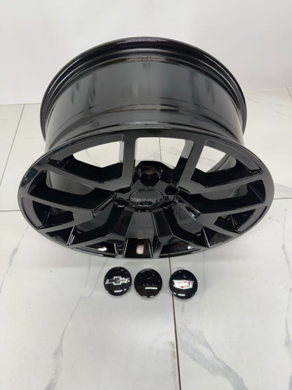 20x9 Replica R162 Gloss Black Rims 6x139.7