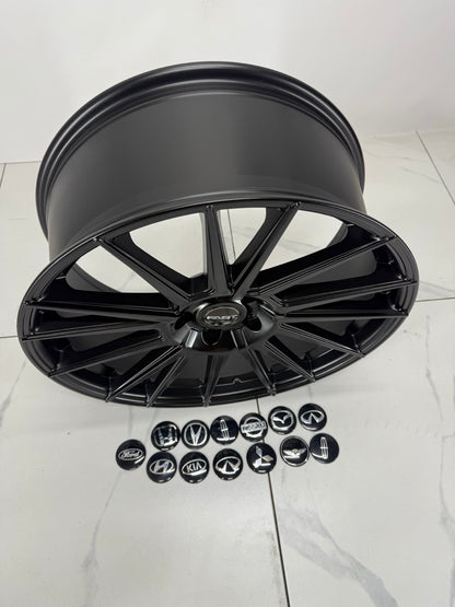 20x8.5 Fast Tempest Rims 5x114.3 Satin Black