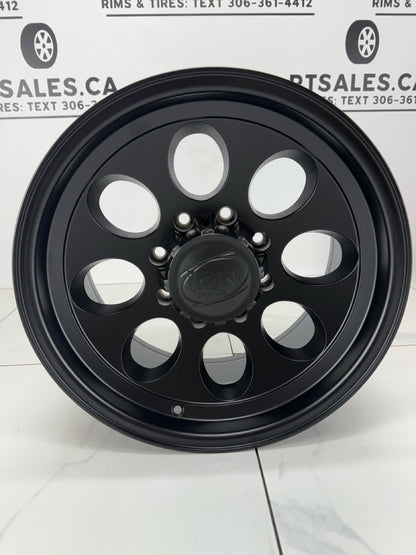 171 Ion Matte Black Alloy Rims 8x165