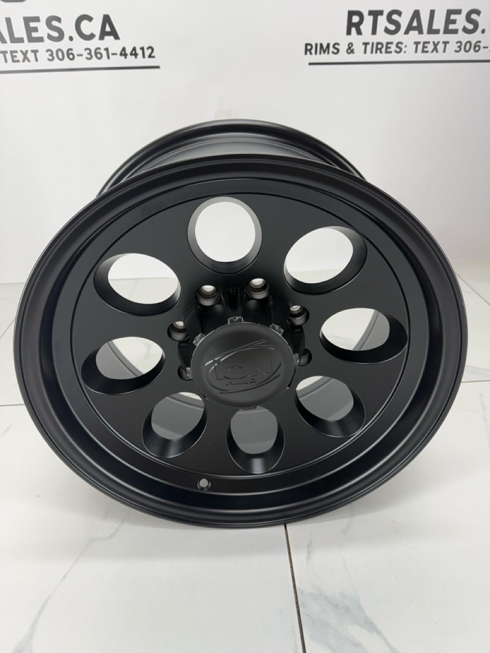 171 Ion Matte Black Alloy Rims 8x165