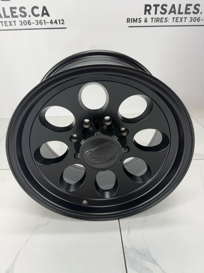 171 Ion Matte Black Alloy Rims 8x165