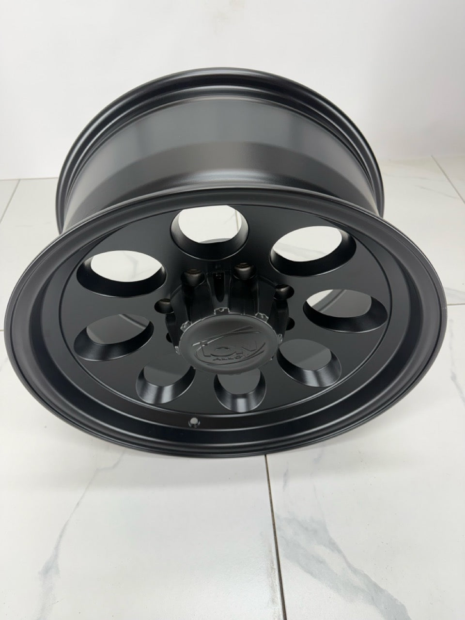 171 Ion Matte Black Alloy Rims 8x165