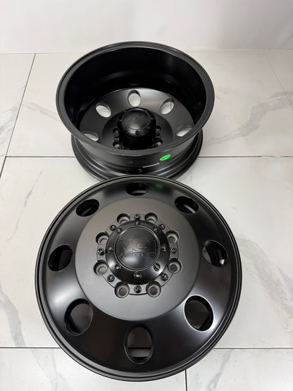17" Ion 167 Matte Black Dually Rims