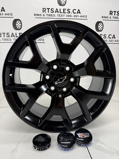 20x9 Replica R54 Satin Black Rims 6x139.7