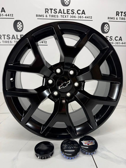 20x9 Replica R54 Satin Black Rims 6x139.7