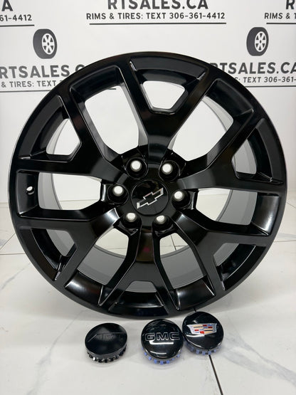 20x9 Replica R54 Satin Black Rims 6x139.7