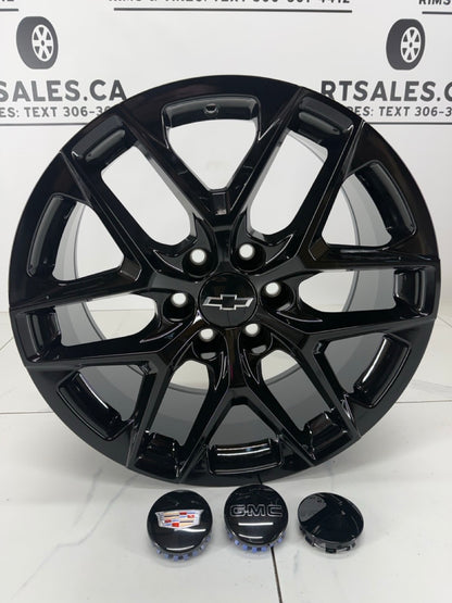 20x9 Replica 229 Gloss Black Rims 6x139.7