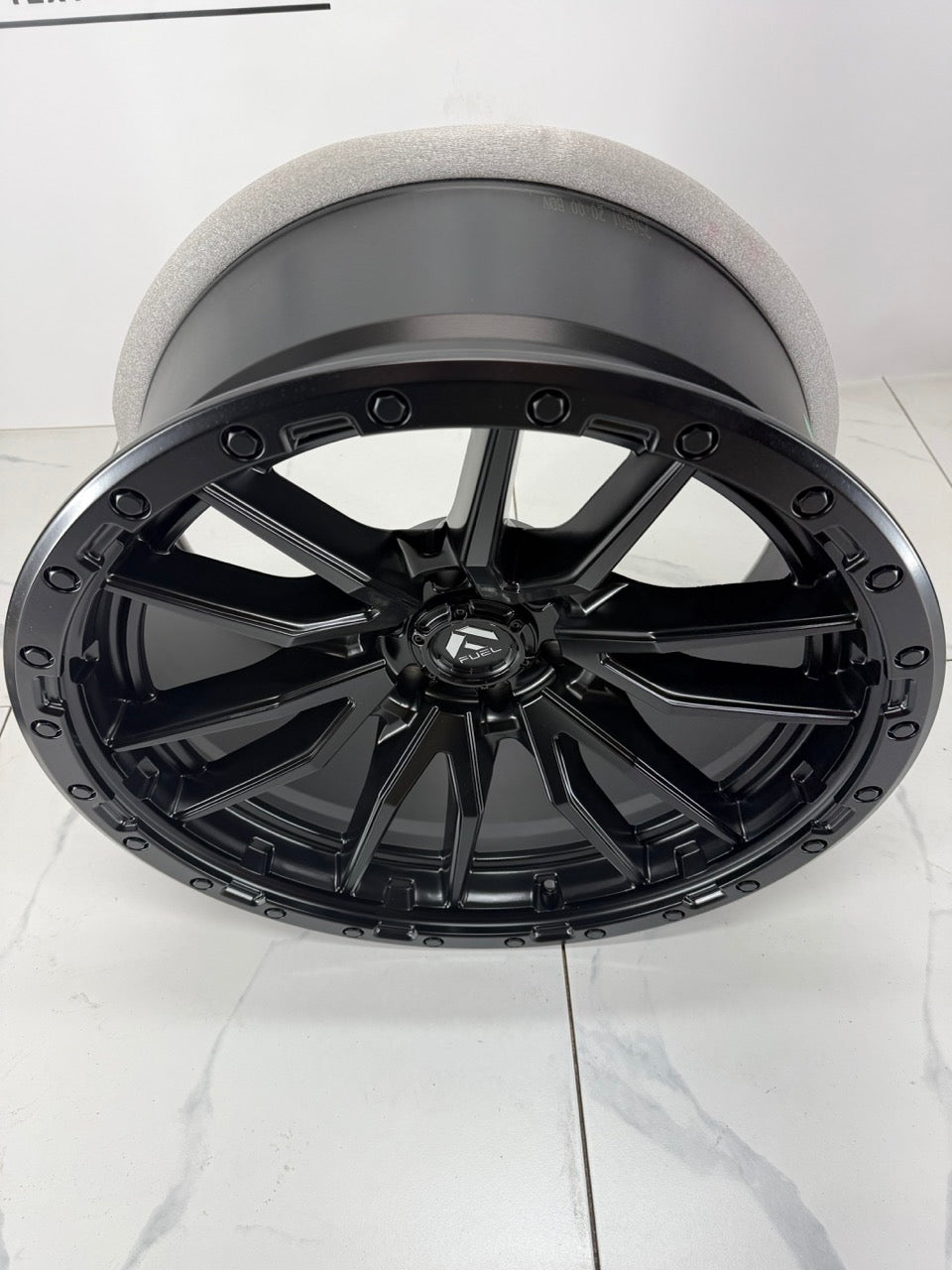 22x10 Fuel Rebel Matte Black Rims 6x139.7