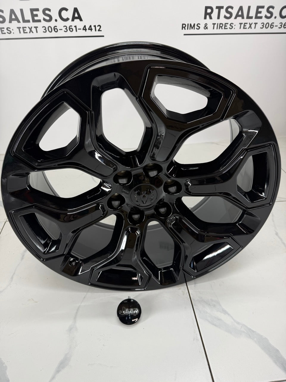 22x9 Replica Ram 1500 Limited Rims 6x139.7 & Jeep Wagoneer