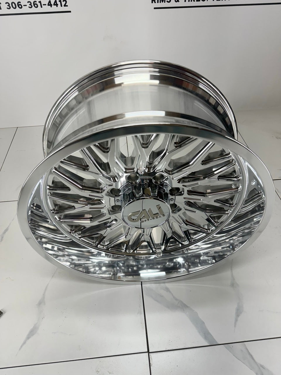 22x10 CALI CRUSHER 9118 POLISHED Rims 8x165