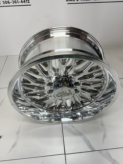 22x10 CALI CRUSHER 9118 POLISHED Rims 8x165