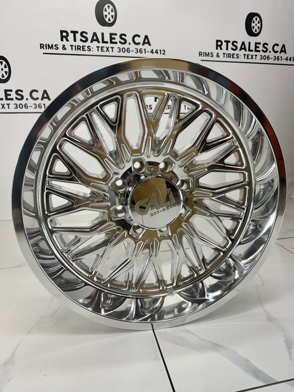22x10 CALI CRUSHER 9118 POLISHED Rims 8x165