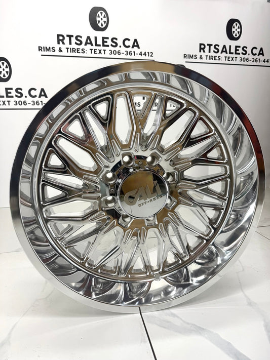 22x10 CALI CRUSHER 9118 POLISHED Rims 8x180