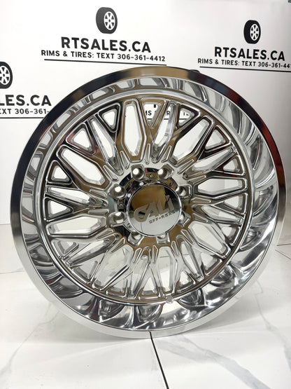 22x10 CALI CRUSHER 9118 POLISHED Rims 8x165