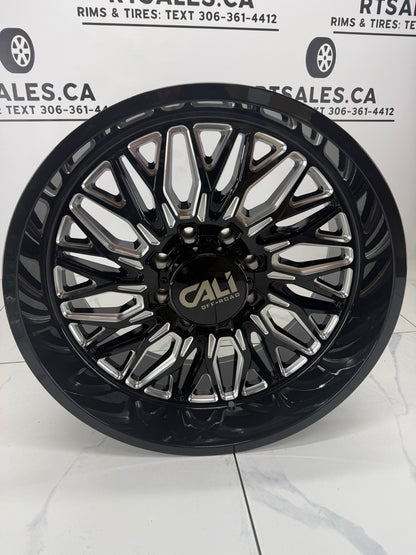22x10 CALI CRUSHER 9118 BLACK MILLED 8x170