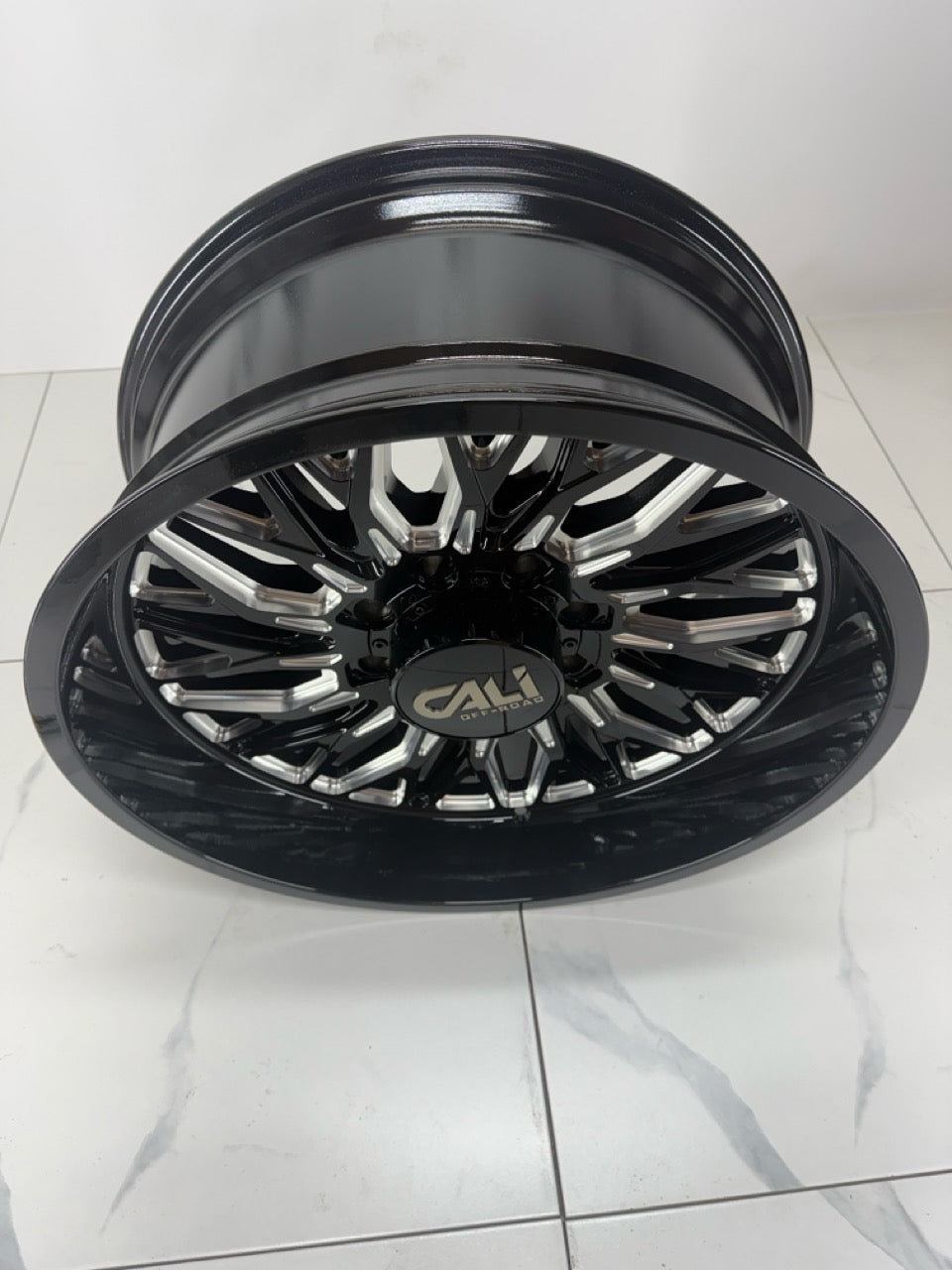 22x10 Cali Crusher 9118 Black Milled Rims 8x180 - R&T Sales