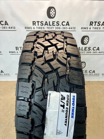 LT 265/65/17 Toyo AT3 All Weather 10 Ply