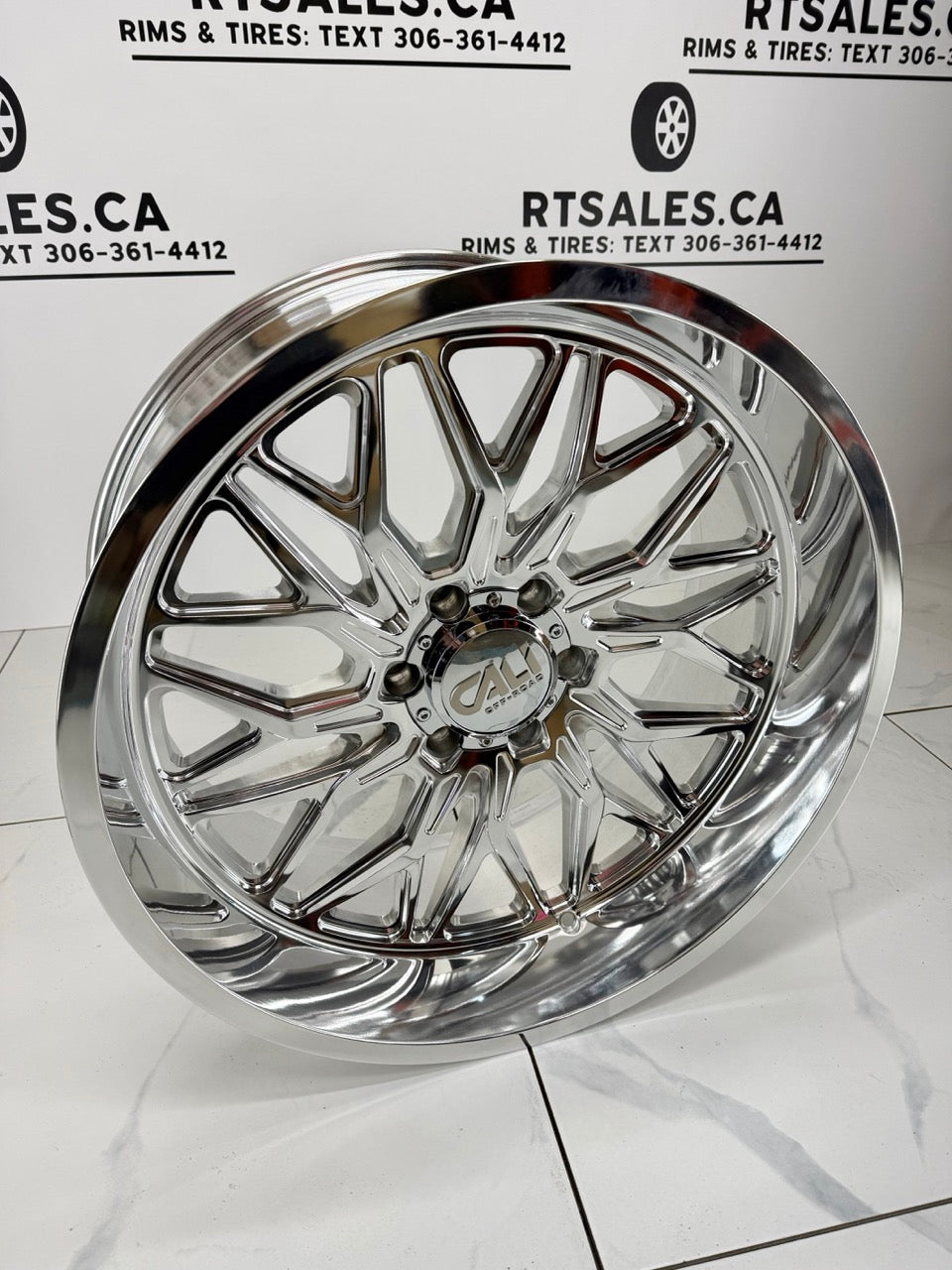 22x10 Cali Crusher Polished Rims 6x139.7