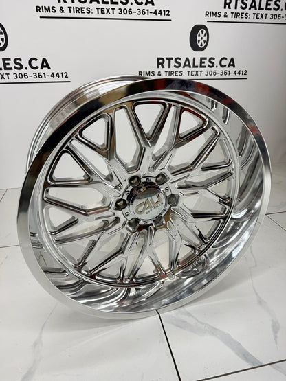22x10 Cali Crusher Polished Rims 6x139.7