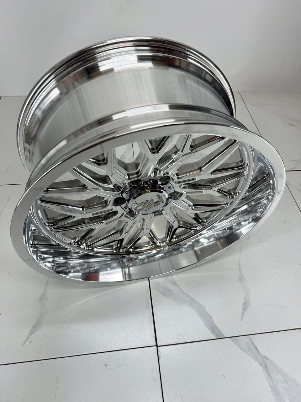 22x10 Cali Crusher Polished Rims 6x139.7