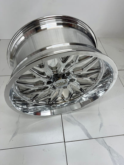 22x10 Cali Crusher Polished Rims 6x139.7