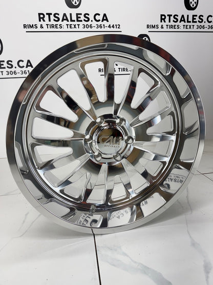22x10 Cali Summit Polished Rims 6x139.7