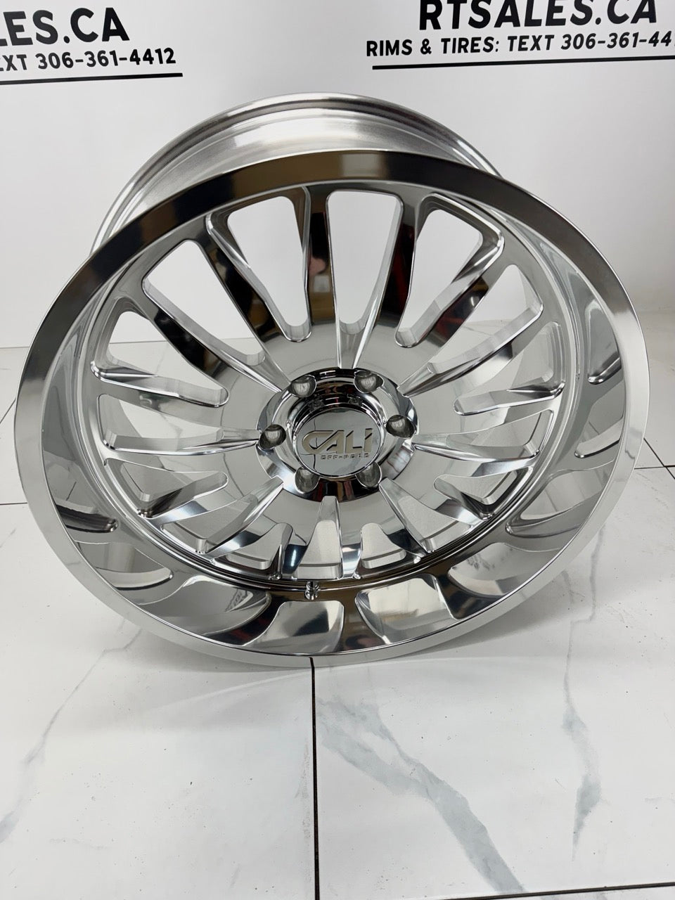 22x10 Cali Summit Polished Rims 6x139.7
