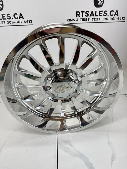 22x10 Cali Summit 9110 Polished Rims 8x165