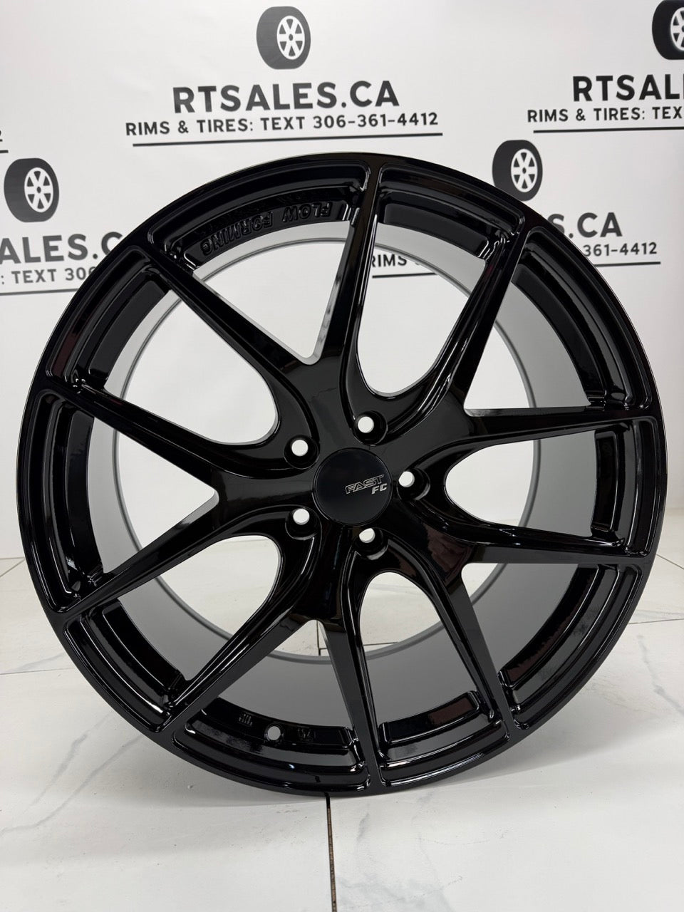 Fins Rims 5x108 Fast FC04 Metallic Black Rims 17