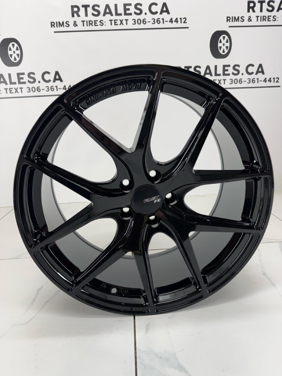 5x108 Fast FC04 Metallic Black Rims
