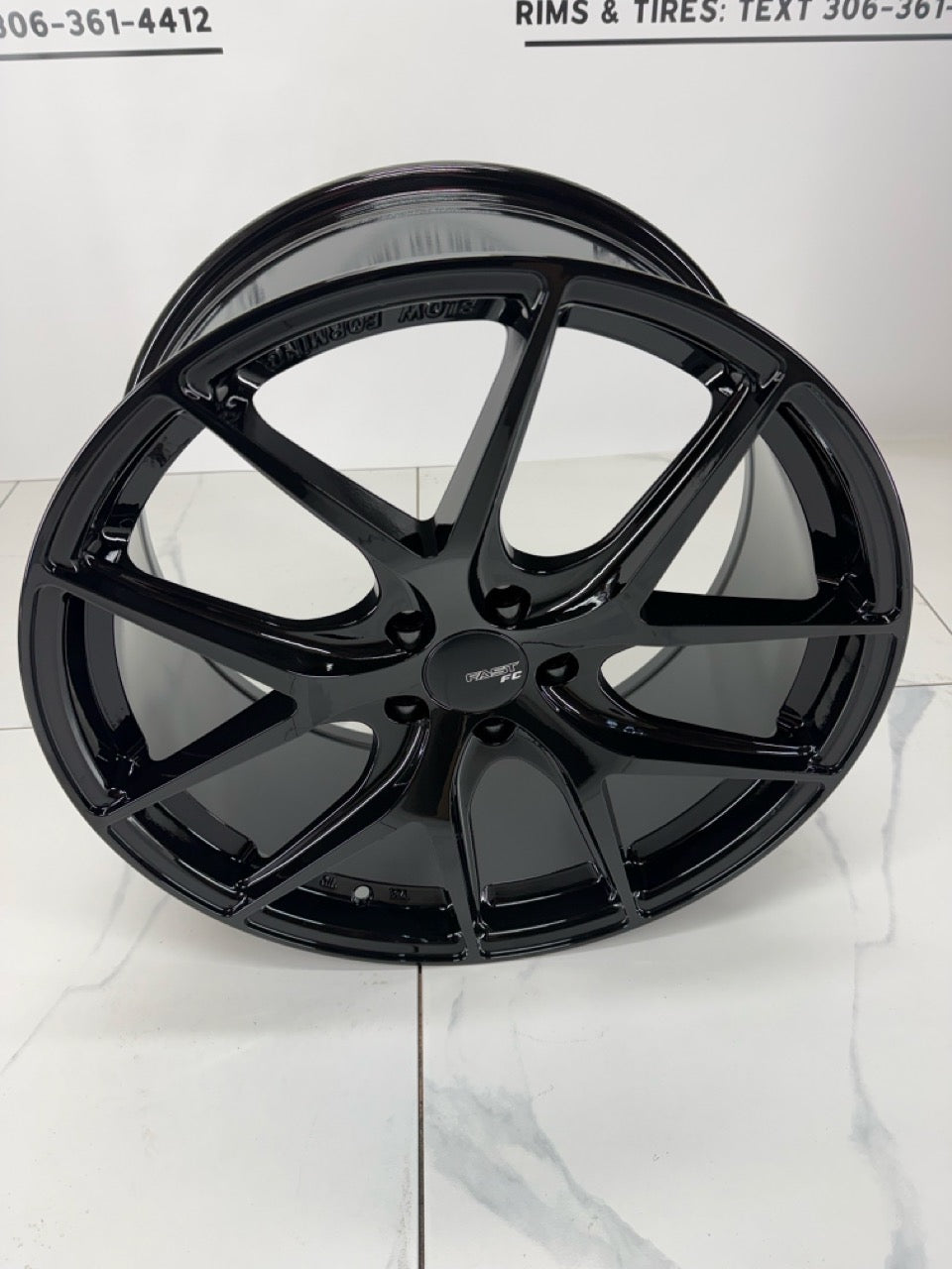 5x108 Fast FC04 Metallic Black Rims
