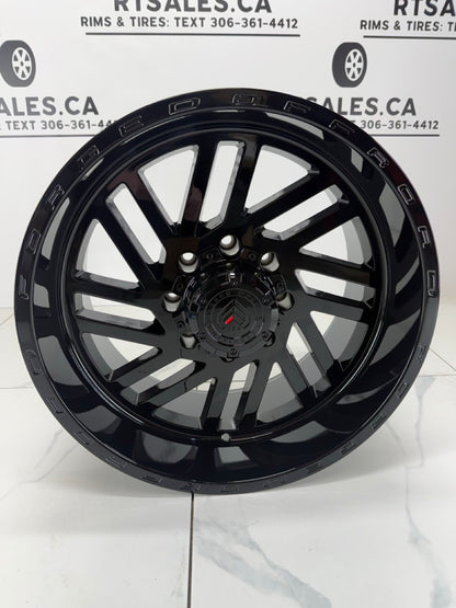 20x10 XR107 Rims 8x170 Gloss Black