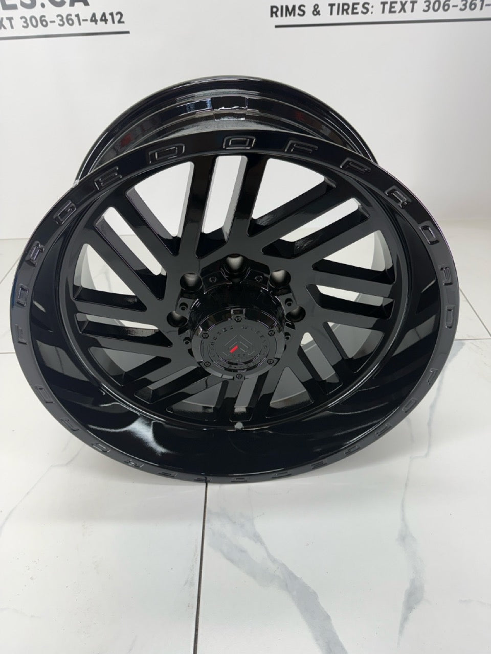 20x10 XR107 Rims 8x170 Gloss Black