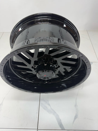 20x10 XR107 Rims 8x165 Gloss Black
