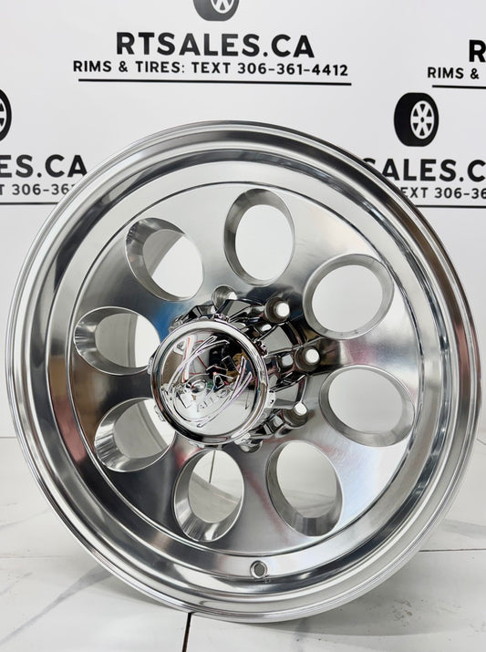 6x139 Ion 171 Polished Alloy Rims 15", 16", 17", & 18"