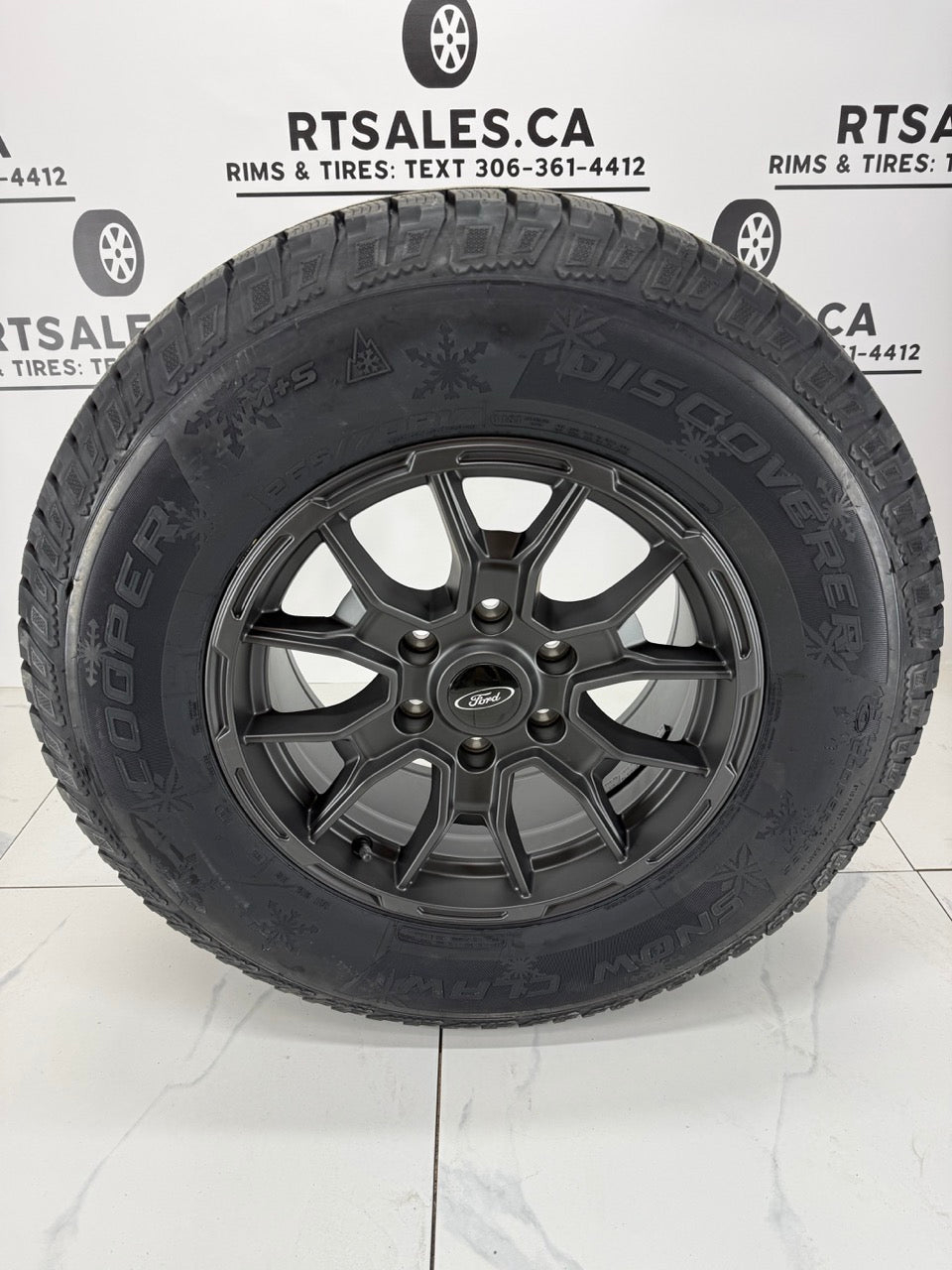 265/70/17 Cooper Snow Claw Winter Tires on 17" Ford Bronco Rims 6x139.7