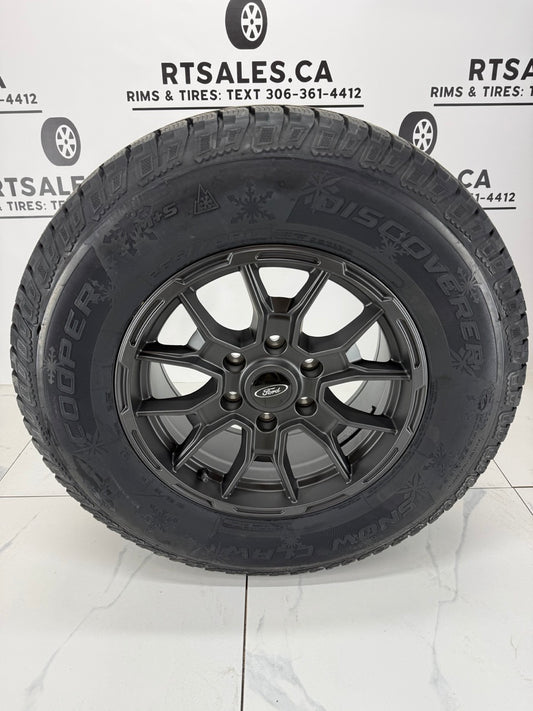 265/70/17 Cooper Snow Claw Winter Tires on 17" Ford Bronco Rims 6x139.7