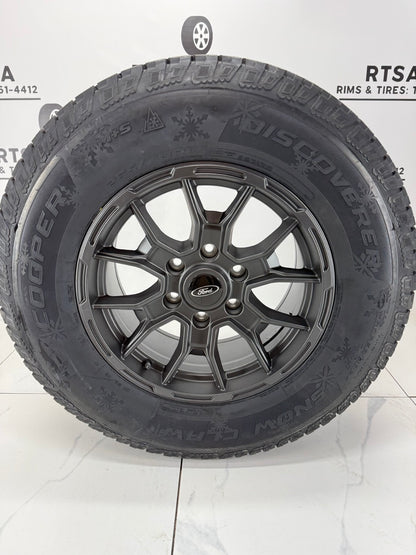 265/70/17 Cooper Snow Claw Winter Tires on 17" Ford Bronco Rims 6x139.7