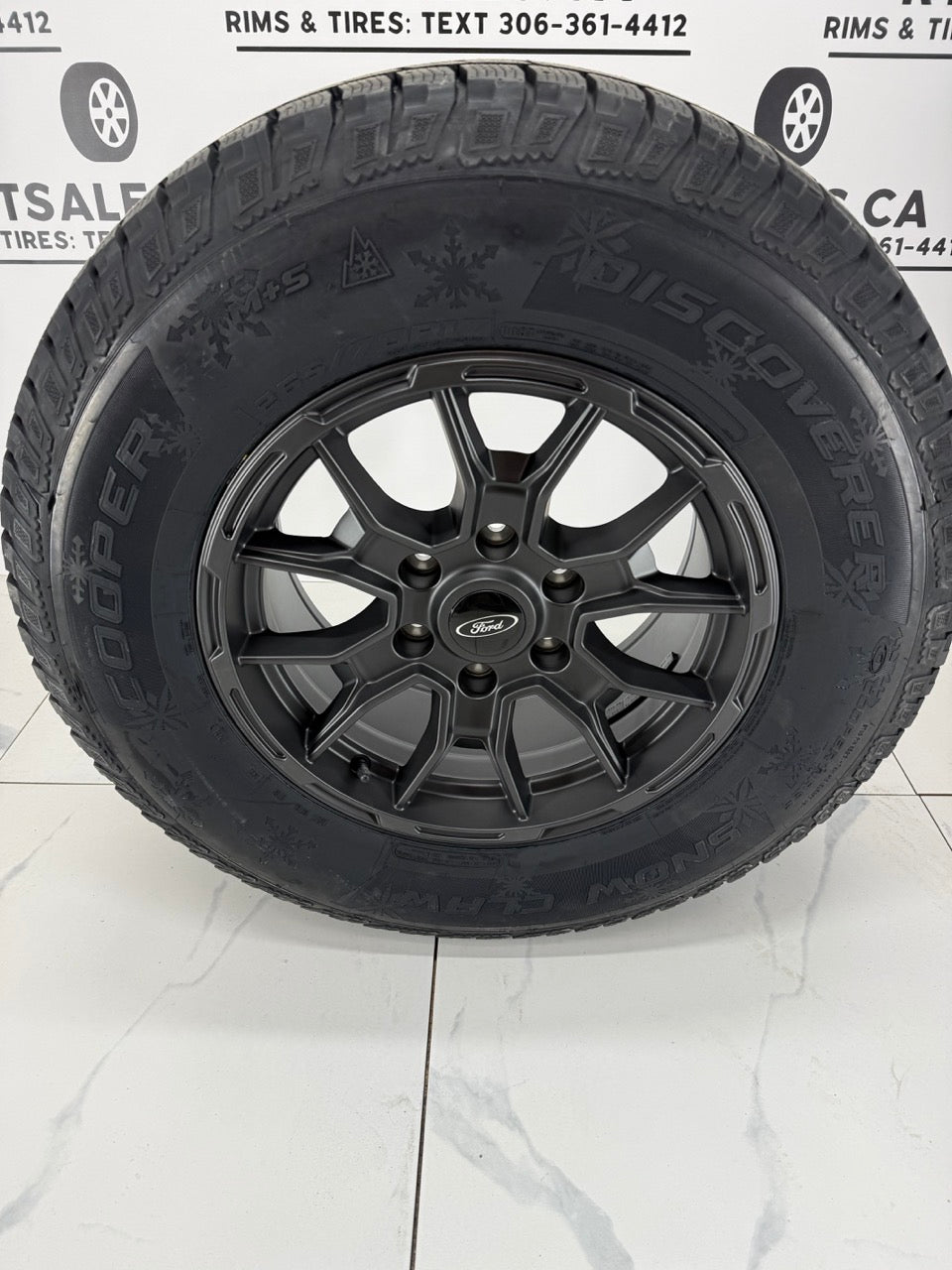 265/70/17 Cooper Snow Claw Winter Tires on 17" Ford Bronco Rims 6x139.7