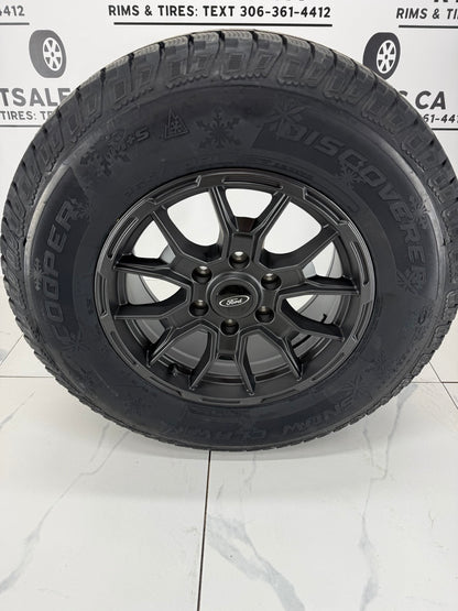 265/70/17 Cooper Snow Claw Winter Tires on 17" Ford Bronco Rims 6x139.7