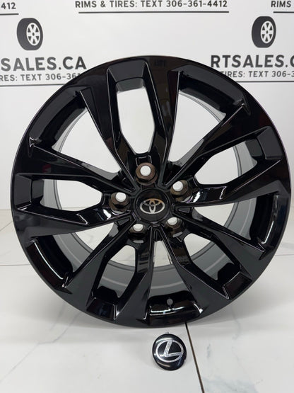 17x7 Black RT Rims 5x114.3 Toyota / Lexus