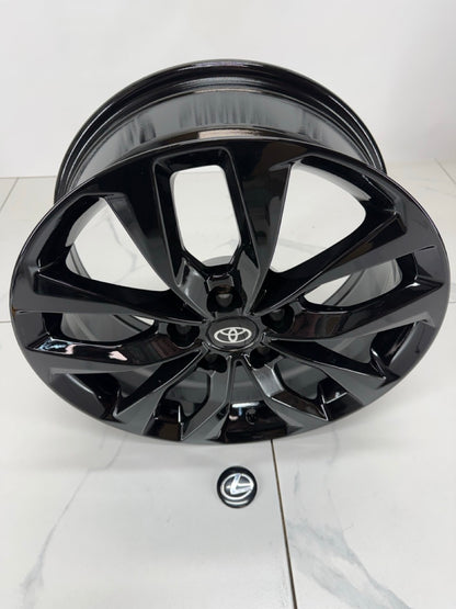 17x7 Black RT Rims 5x114.3 Toyota / Lexus