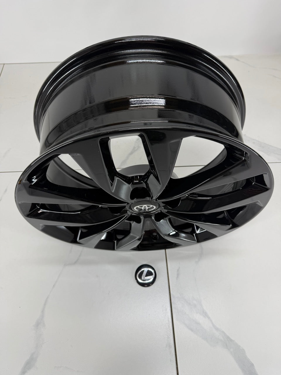 17x7 Black RT Rims 5x114.3 Toyota / Lexus