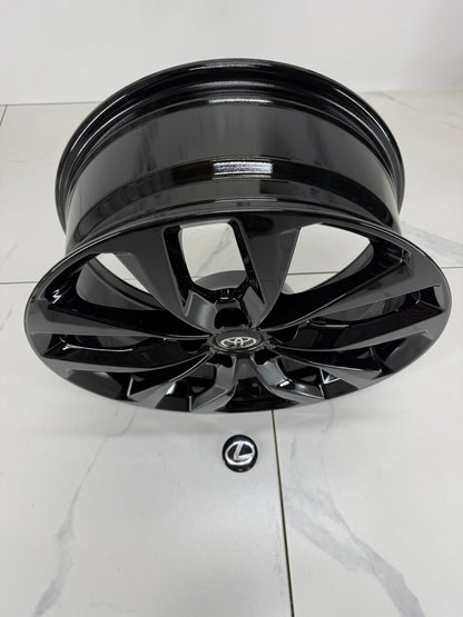 17x7 Black RT Rims 5x114.3 Toyota / Lexus