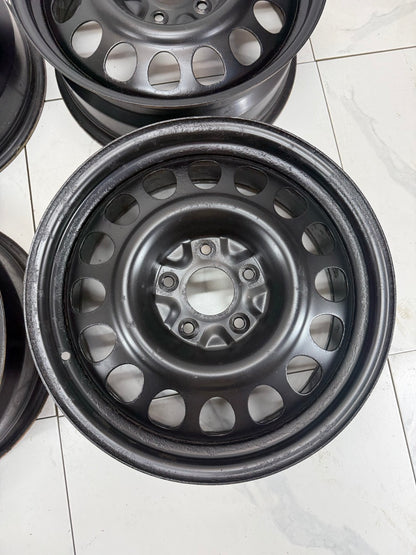 18x7.5 Black Steel Rims 5x127 (USED)