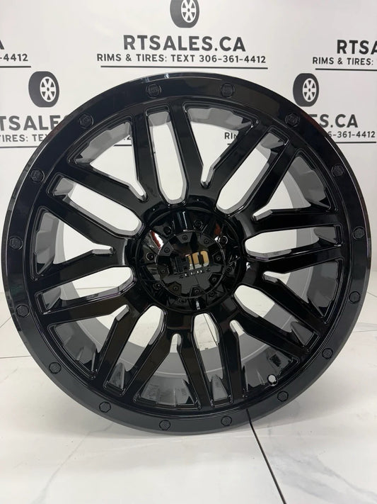 5×127 & 5×139.7 Black Fast HD Menace Rims – 17", 18", 20"