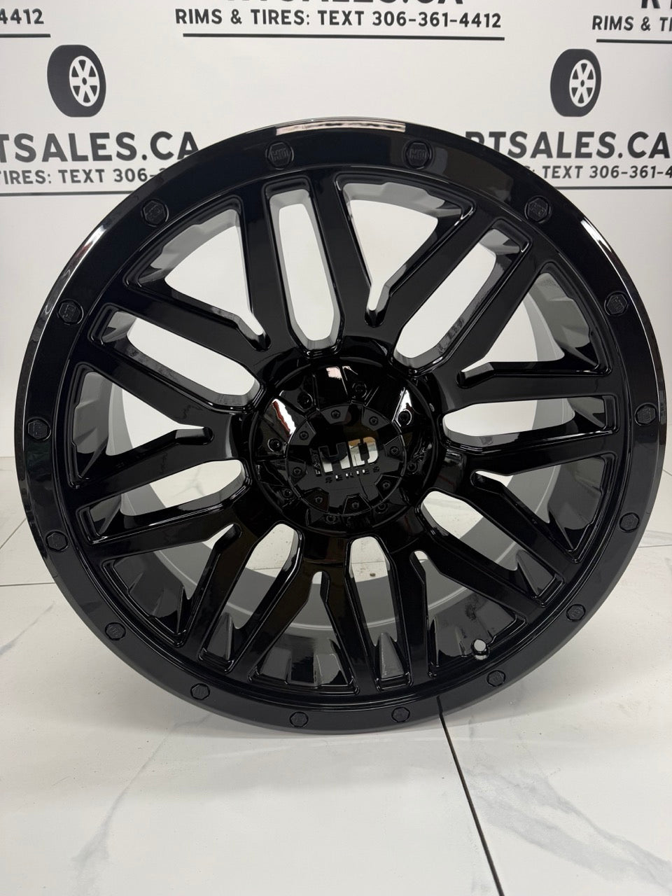 6x139 Fast HD Menace Rims Gloss Black 20" & 22"