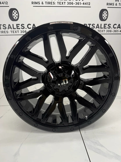 5×127, 5×139.7 Black Fast HD Menace Rims – 17", 18", 20" - R&T Sales